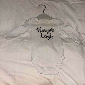 Classic White Long Sleeve Baby Bodysuit